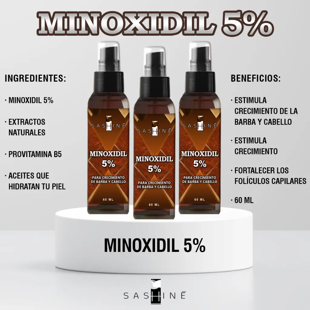 SASHINE MINOXIDIL 5% 60ML