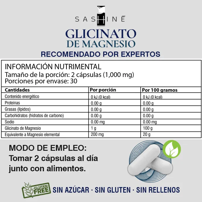 SASHINE GLISINATO DE MAGNESIO